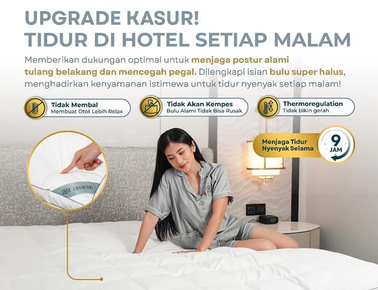 DDPillow serasa tidur dihotel setiap malam