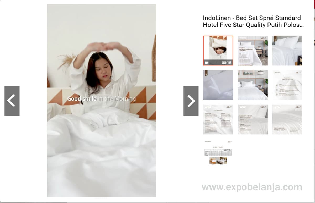 IndoLinen Bed Set Sprei