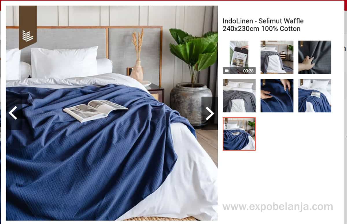 IndoLinen Selimut Waffle