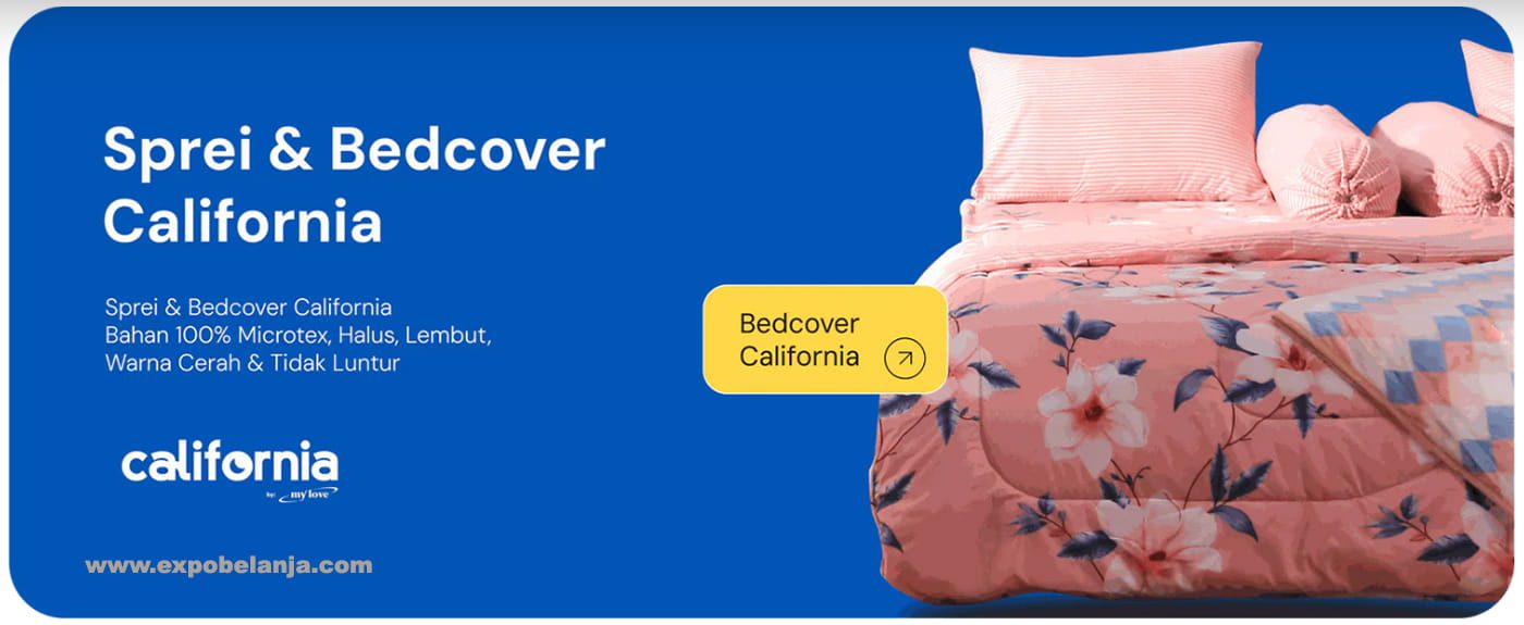 sprei bedcover california